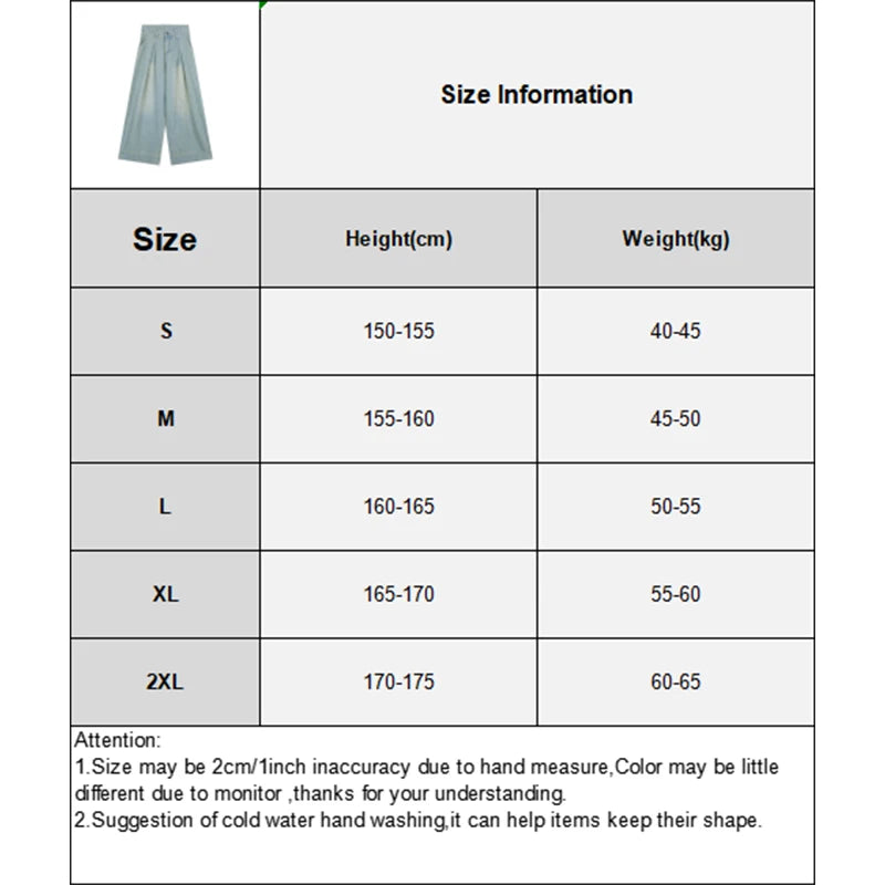 Fashion Retro Casual Loose Vertical Mopping Jeans For Women