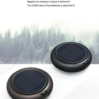 Wireless Car Air Fresh Purifier HEPA Filter Solar Negative Ion