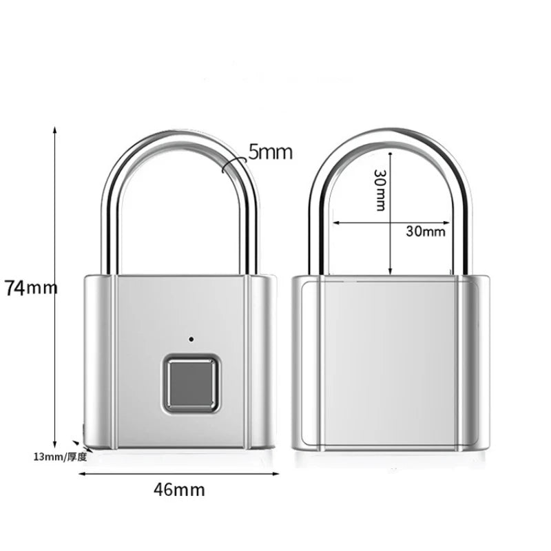 Smart Fingerprint Padlock Waterproof