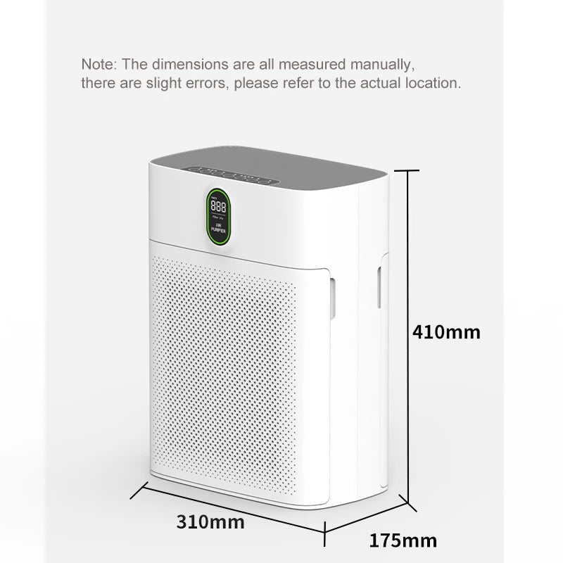 OUNEDA HY4866 Air Purifier For Home Double filters H13 HEPA & Carbon Smart Air Cleaner